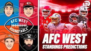 AFC West Roundtable Standings amp Final Record Rankings 🏈 🔥 [upl. by Sulamith]