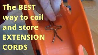 The BEST Way to Coil and Store Extension Cords [upl. by Keslie]