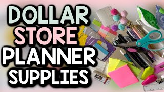 ONTHEGO PLANNER TOOLS  Favourite Dollar Store Planner Supplies [upl. by Sutniuq]