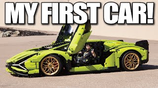 I BUILT A LAMBORGHINI OUT OF LEGO Lego Lamborghini Sian  UCS Millennium Falcon GIVEAWAY [upl. by Julis]