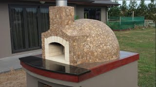 Wood Fired Pizza Oven Construction How we built our Pompeii dome pizza oven 2015 [upl. by Ajnek]