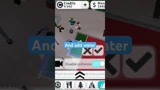 How to add water in Theme Park Tycoon 2 [upl. by Annav]