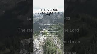 This Bible Verse Will Inspire You  Lamentations 32223 bibleverse shorts [upl. by Ayouqes]