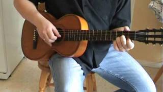 Vintage Parlor Guitar Late 1800s [upl. by Gerti]