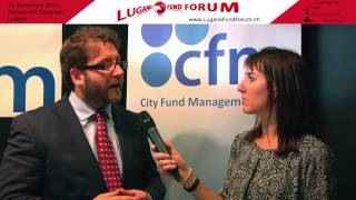 Lugano Fund Forum 2014 Intervista a Riccardo Chiarato di CITY FUND MANAGEMENT [upl. by Arammat]