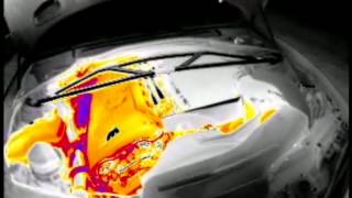 e46 M3 Viewed with FLIR thermal using Isotherms [upl. by Northrop]