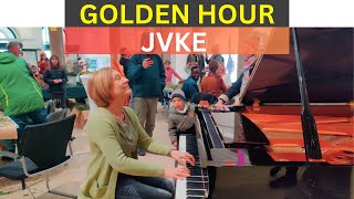 Golden Hour  JVKE  Street Piano Performance [upl. by Feliks868]