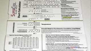 Duct Size  How to size a Duct System for a House [upl. by Meenen]