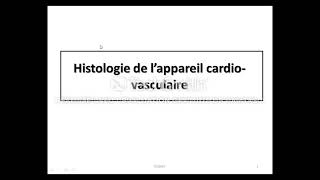 histologie de lappareil cardiovasculaire  partie 1 [upl. by Lamhaj960]