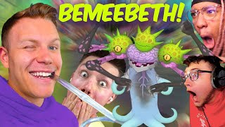 YouTubers React to MY Monster BeMeebEth [upl. by Lippold]