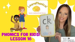 Learn the letters ‘ck’ saying c with me Lesson 16 [upl. by Mokas]