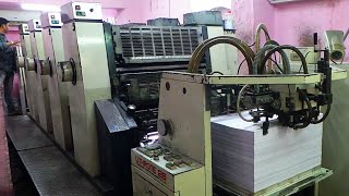 OFFSET PRINTING MULTICOLOR MACHINE  Small Scale IndustrieS [upl. by Anauqahs]