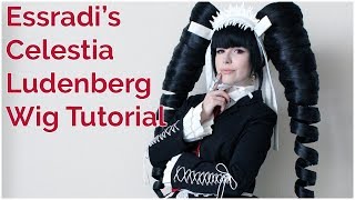 Celestia Ludenberg Drill Curl Wig Tutorial [upl. by Mota]