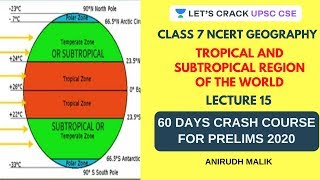 Tropical and Subtropical Region of The World  Class 7 NCERT Geography  Crack Prelims 2020 [upl. by Neenad]