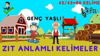 Zıt Anlamlı Kelimeler 1 2 3 4 Sınıf Eğitici Çizgi Film [upl. by Deaner]