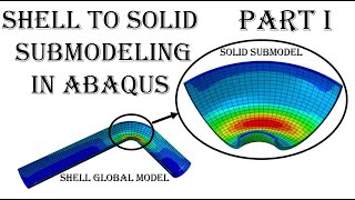 Shell to solid submodleing in Abaqus Part 1 global Shell model [upl. by Emsmus783]