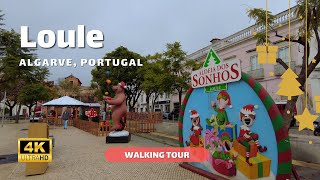 🇵🇹 Loule Algarve Christmas Walking Tour – 4K with Captions – 2023 [upl. by Charley]