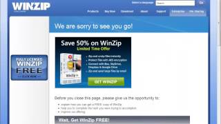 Uninstall WinZip 19011293 on Windows 7 [upl. by Pedrotti]