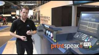 Quick Demo Konica Minolta C8000 digital press [upl. by Revorg]