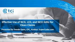 Effective Use of NCD LCD and NCCI Edits for Clean [upl. by Ruyle]