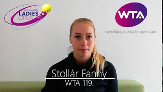 Stollár Fanny invitál a budapesti WTA versenyre [upl. by Anedal204]