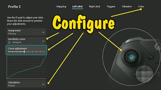 How to Configure an XBOX Elite Series 2 Controller Radial AxisIndependent Sensitivity Curve Shift [upl. by Alletse67]