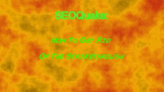 SEO Quake How To Get Rid of Strikethrough Link [upl. by Justis]