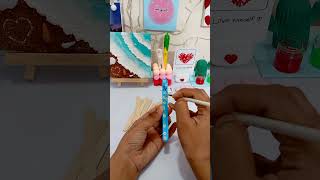 Ice cream stick bookmark🎀bookmarkshortstrendingdiyyoutubeshortstamimaart [upl. by Babcock]