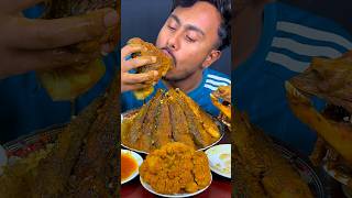 Spicy Katla Fish Curry eating mukbang eatingasmr asmr viralvideo reelsvideo shortvideo food [upl. by Matias796]