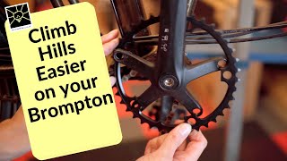 Installing a 39T chainring on a Brompton [upl. by Airoled75]