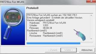 Zerschossene FRITZBox retten per Software Recovery  Wenn FRITZBox nicht mehr erreichbar [upl. by Idonna]