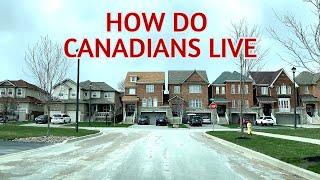 How do Canadians live  Driving through neighbourhoods in Ontario [upl. by Beedon11]