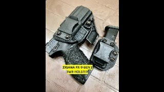 Tisas Zigana PX9 Gen 2 Kydex IWB Holster With Internal Lining And Claw Clip Made In Turkey [upl. by Ellennahc]