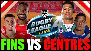 Full Team of NRL Centres Take on the Dolphins on RLL4 [upl. by Cocks449]