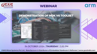 ARM Webinar  Demonstration of MDK v6 toolset [upl. by Vanya411]