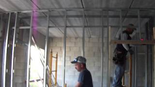 Soffit interior Metal framing part 1 [upl. by Funk796]