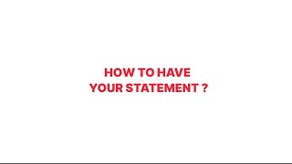 Online banking  How to have your Statement [upl. by Cowan944]