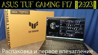 ASUS TUF Gaming F17 2023  Распаковка и первые впечатления FX707ZV4 Intel i7 RTX4060 [upl. by Euqirdor]