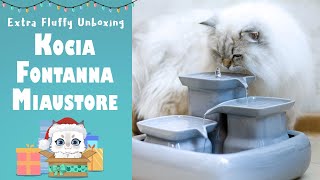 Ceramic cat water fountain Miaustore 😺 Extra Fluffy Unboxing 🎁 [upl. by Niki835]