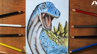 Drawing Ampelosaurus Dinosaur King Arcade Game 古代王者恐竜キング [upl. by Josefina]