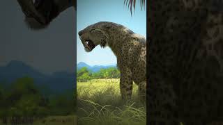 Smilodon Populator vs Megistotherium 1v1 animals smilodon paleontology cenozoic mammals [upl. by Mayberry]