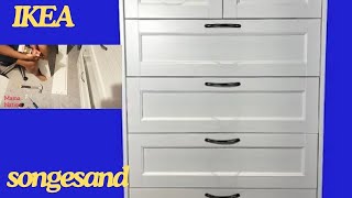 IKEA SONGESAND 6 Chest Drawer Hack assembly flat packed [upl. by Akelahs]