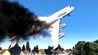 Incredible Footage Reveals the Chilling Moments of the Boeing 747 LowSpeed Crash  XPlane 11 [upl. by Duahsar]