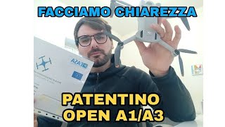 PATENTINO DRONI ATTESTATO A1A3 FACCIAMO CHIAREZZA COME PRENDERLO E COSA POSSO FARCI [upl. by Meghann962]