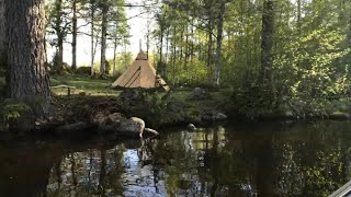 Canoe camping with a Tentipi and a GStove [upl. by Yraeht]