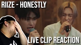 REACTION to RIIZE 라이즈  Honestly  Live Clip [upl. by Kirbie]