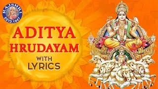 Aditya Hrudayam Stotram Full With Lyrics  आदित्य हृदयम  Powerful Mantra From Ramayana  Mantra [upl. by Lebatsirc]