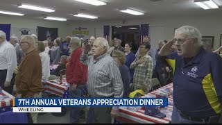 Wheeling Elks Lodge holds 7th annual Veterans Appreciation Dinner [upl. by Karsten]