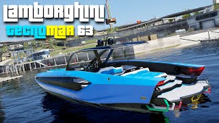 Lamborghini Tecnomar 63  GTA 5 Real Life Boat Mod [upl. by Eitra337]