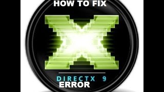 How to Fix DirectX 9 Error DX9 [upl. by Waite]